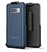 Encased Heavy Duty Belt Case for Samsung Galaxy Note 8 - Rugged Rebel Series Impact Armor with Holster Clip (Military Grade Drop Protection) Blue