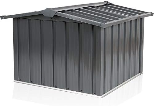 Zelsius Garage Robot tondeuse en métal | 86,5 x 88 x 60 cm | Garage pour robot tondeuse à gazon, robot tondeuse - Home Robots