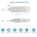 USB Flash Drive 32GB External Storage Expansion Memory Stick,Yafeite Thumb Drive Lightning Connect iPhone Android Type C PC 4 in 1 (Silver) (flash drive 2 in 1)