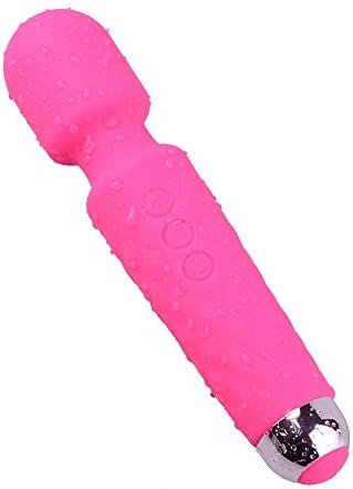 Wireless Therapeutic Rechargeable Wand Massager Waterproof Multi Speed Powerful Vibration for Women Full Body Massage Head Neck Back Leg Foot Black