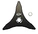 ATIE 10" Inch x 3 Teeth Steel Brush Cutter, Trimmer, Weed Eater Blade primary