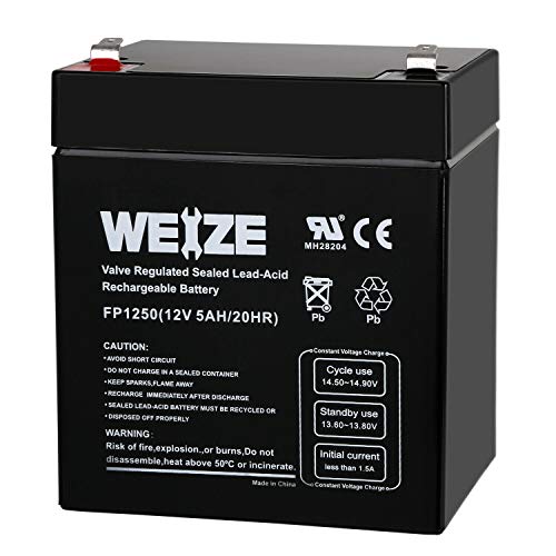 Weize 12V 7AH Rechargeable Sealed Lead Acid Battery for Razor E200