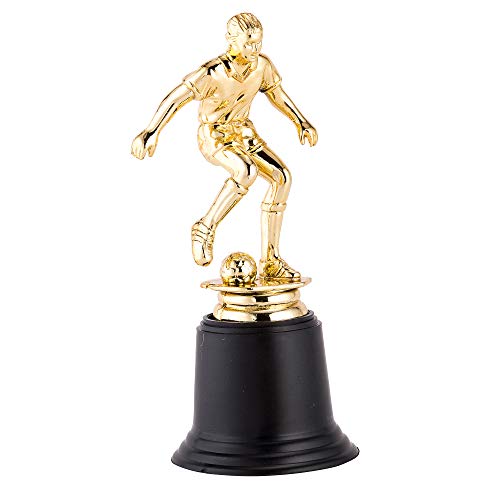 24 Pack Soccer Ball Trophy Gold Award Sports Team Participation MVP Trophies Awards Recognition Coaches Kids Tournaments Competitions Sport Party Decorations 6.3 x 2.76 Inches Each