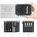 Universal Travel Power Adapter All in One Worldwide International Wall Charger AC Plug Adaptor with 5.6A Smart Power USB and 3.0A USB Type-C For USA EU UK AUS Phone Tablet Laptop (Black 4USB+Type C)