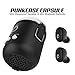 PunkBuds Capsule True Wireless Bluetooth Earbuds W/Noise Cancelling Mic IP67 Waterproof Storage & Fast Charger Case W/Built-In Speaker, Reliable Bluetooth 4.1 Technology & Long Battery Life [Black]