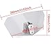 Lisyline Adjustable Clip On Windshield Extension Spoiler Wind Deflector WindScreen Protector For Universal Motorcycle