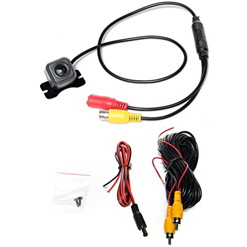 Car Rear View Camera Waterproof Backup Parking Reverse Night Vision 170 Degree Wide Angle Black 12V