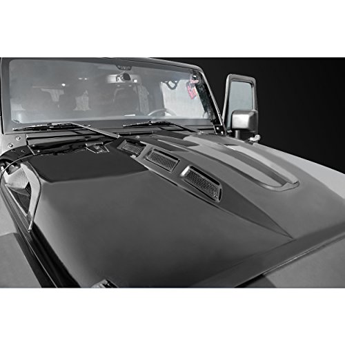 Iparts AVG Style Mental Heat Reduction Hood w/Vents for Jeep Wrangler