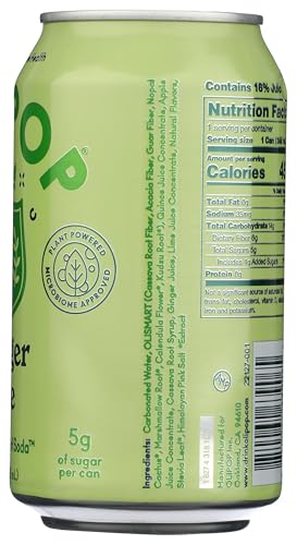 OLIPOP GINGER ALE PREBIOTIC SODA SGL, 12 FZ