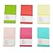 Jaeske Portable Mini Smiley Diary Notebooks for School and Note Taking 100 Sheets Per Small Notebooks with Elastic Set of 6