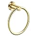 Marmolux Acc Brushed Gold Towel Ring - Modern Hand Towel Holder - Stainless Steel Bathroom Towel Rack - Round Hanger
