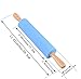 Rolling Pin, YYP Non-Stick Silicone Surface Rolling Pin, Wooden Rolling Pin Handle for Rolling Dough, Baking, Small Size