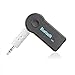 JahyShow Bluetooth Receiver 3.5mm Sound Streaming Car A2DP Wireless Bluetooth AUX in Home Speaker MP3 Audio Music Adapter Mic Microphone for Android Cell Phones PC Hands-Free Kits.