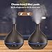 Anjou Diffuser 500ml Wood Grain Aromatherap,12 Hours of Scent with Just One Fill, Essential Oil Diffusers Cool Mist Humidifier Ultrasonic Aroma with Adjustable Mist Mode Waterless Auto Shut-Off