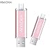 AbaDisk 128GB USB 2.0 Flash Drive Metal Smart Phone Pen Drive Flash Drive For Android Memory Stick Mini Pendrive (128GB, Pink)