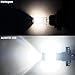 AUXITO 5202 Fog Light Bulbs 5201 PS19W LED Bulbs with Projector Lens for Fog Lights or DRL, 6000K Xenon White