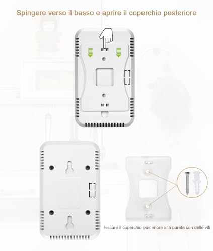 D MODUN - Gas Detector, Natural Gas | LPG | Carbon Gas Leak Detector, Gas Detector with Plug-in with Audible Alarm and LED Display, Gas Fuel Gas Alarm Sensor Methane Propane Butane