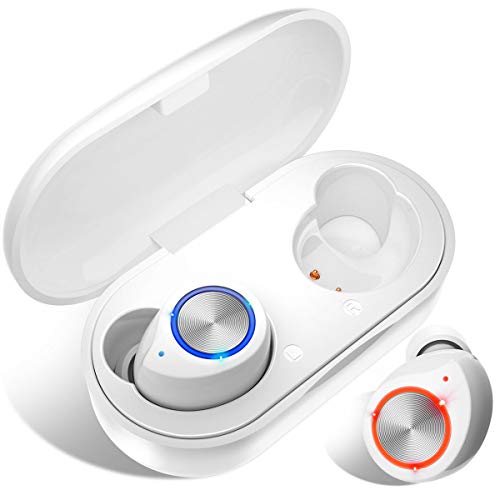 Cuffie Bluetooth Senza Fili, Auricolare Bluetooth Earbuds 5.0 Cuffiette Bluetooth Touch Control Hi-Fi Stereo Auricolari…