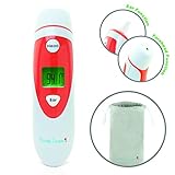 Infrared Baby Thermometer, Ear or Forehead, Quick & Accurate Temperature for Infants & Toddlers As They Sleep, by Bundle Tumble