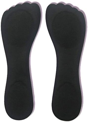 Wesell 2 Pack Insole for High Heels,Provide Heel Pain Relief, Comfortable Heel Inserts, Plantar Fasciitis, Heel Spurs, 3/4 High Heel Pain Relief Insoles Shoe Pads (Black)