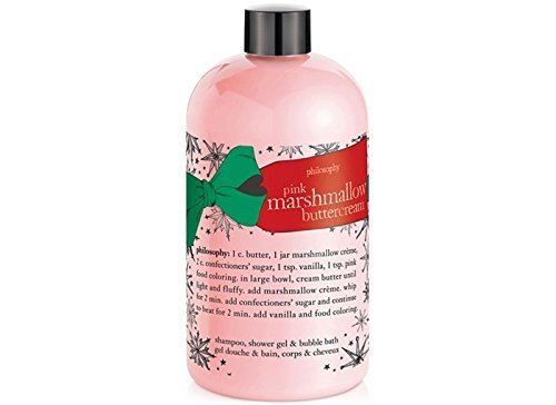 Philosophy Pink Marshmallow Buttercream - 3-in-1 Shampoo, Shower Gel, Bubble Bath - 16 fl oz