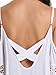 Choies Women's Cut Out Cold Shoulder Lace Trumpet Sleeve Spaghetti Strap Dress Top