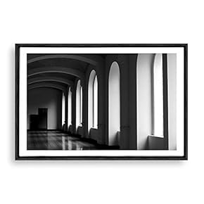 Framed Canvas Wall Art Rock and Corridor Canvas Prints Home Artwork Decoration for Living Room,Bedroom - 16x24 inches