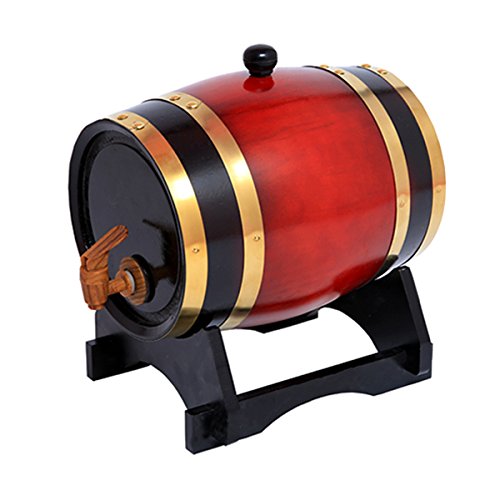 5L Oak Barrel Wooden Barrel for Storage or Aging Wine & Spirits Wine