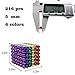 LOVEYIKOAI Upgraded 5MM 216 Pcs Magnets Cube Building Blocks Magnetic Toys Colorful Buildable Sculpture Office Stress Relief Toys for Adults (6 Colors)