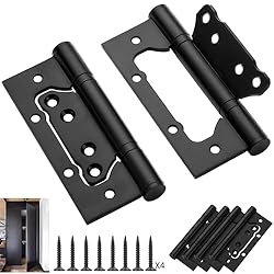 5 Inch 3mm No Mortise Door Hinges, Heavy-Duty 304