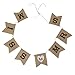 Pixnor Miss to Mrs Natural Burlap Banner for Party Decoration