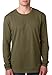 Next Level Men's Cotton Long-Sleeve Crew M MILITARY GREEN
