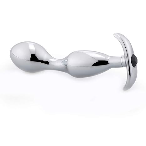 DOGZI Fetisch Masturbation Sex Spielzeug Metall Anal Butt Plug Analplug Hook Anal ButtPlug, Aluminiumlegierte Jeweled Anal Ko