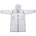 traderplus Womens Girls' Transparent Raincoat Waterproof Rain Jacket with Hood Black Edge