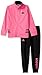 adidas Little Girls' Tricot Jacket Set, Bright Pink, 5