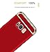NAISU Galaxy S8 Case, Galaxy S8 Back Cover, Ultra Slim & Rugged Fit Shock Drop Proof Impact Resist Protective Case, 3 in 1 Hard Case for Samsung Galaxy S8 - Red