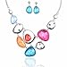 Tagoo Antique Statement Necklace and Earrings Set Gifts for Women
