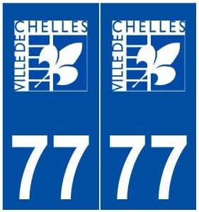 77 Chelles Logo Autocollant Plaque Stickers Ville Droits Amazon Fr Fournitures De Bureau
