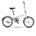 BIKESJN Folding Bike Fully Assembled 20 Inch Bike Portable Shock Absorb Vehicle Male Female Bicycle Bicycle Adult Bicycle Compact Bicyclethumb 1