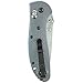 Benchmade - Griptilian 551-1 Knife, Serrated Drop-Point, Satin Finish, Gray Handle