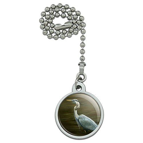 Graphics and More Great Blue Heron Ceiling Fan and Light Pull Chain