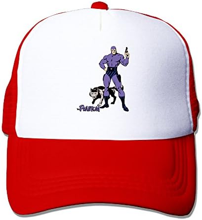 Men And Women's Cool The Phantom Adjustable Mesh Back Hat Trucker Cap Red