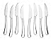 Bruntmor, ALBA Gourmet Stainless Steel 8-piece Steak Knife set with Full Tang Blades, Wooden Gift Box