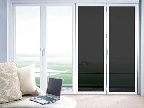 image for ZEALOTT Adhesive-free Peel & Stick Static Cling No Glue One Way Mirror