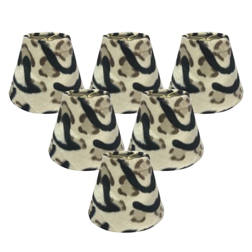 Royal Designs, Inc. CS-963-6-6 Animal Print Empire Chandelier Shade, Cowhide, 3…