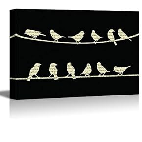 Canvas Wall Art Black and White Art Pictures Home Wall Decorations for Bedroom Living Room Paintings Canvas Prints Framed - 12x18 inches