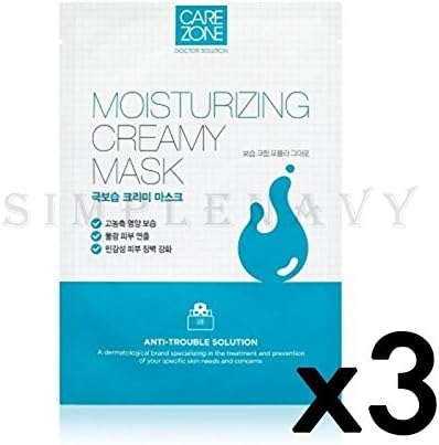 CAREZONE Doctor Solution Moisturizing Creamy Mask 3PCS