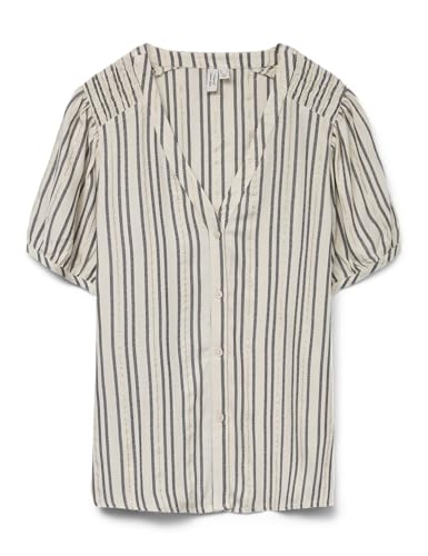 VERO MODA Vmbaya Wvn Btq Ga - Maglietta S/S con Scollo a V, Betulla, M