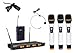 Boly 4 x 100 Channels Professional UHF PLL Wireless Microphone 3 Handheld 1 Headset 1 Lapel