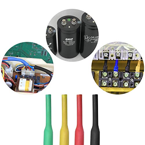 Heat Shrink Tubing, Tabiger 580pcs Electrical Shrink Wrap Insulation Tubes, 2:1 Shrinkage Ratio Shrink Tube, 7 Colors 11 Sizes Wire Wrap Cable Sleeve Sets in Storage Box